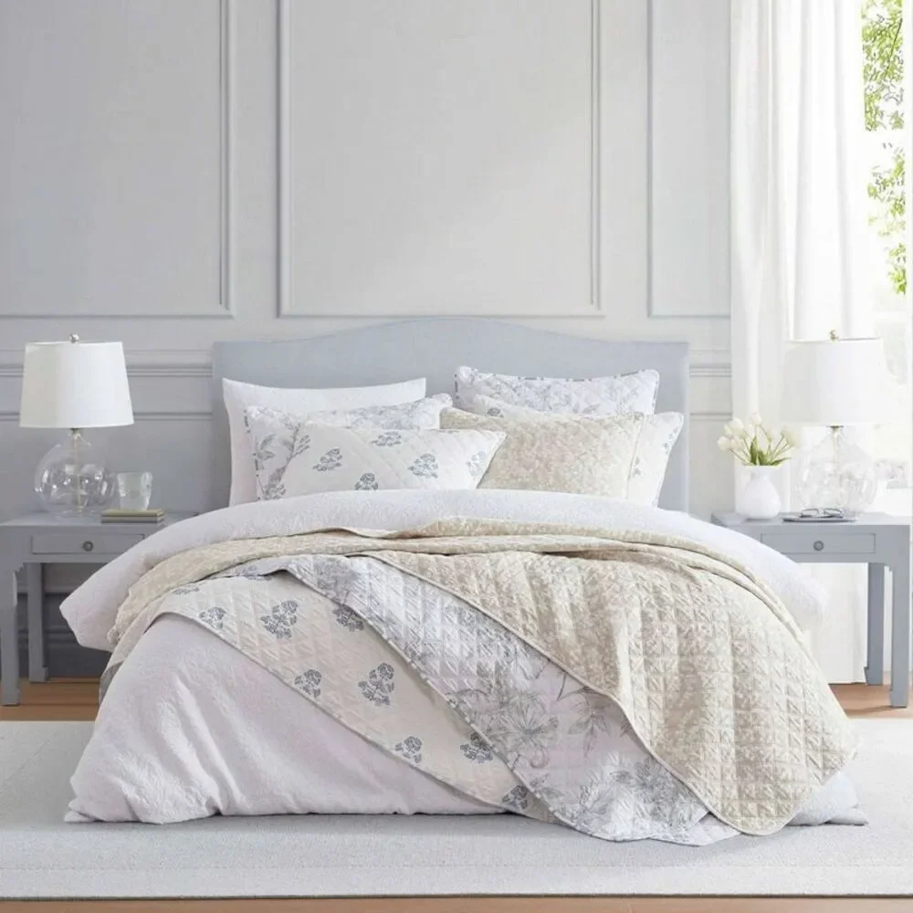 Martha Stewart White Textured Comforter Set